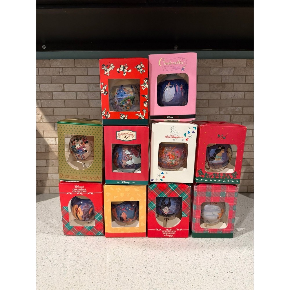 Disney Store Christmas Ornament Bundle